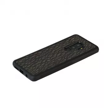 Smartphone-Hülle man and wood für Galaxy S9 Plus – carbon schwarz