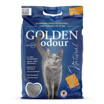 Katzenstreu Golden Grey 7 kg — klumpende Bentonit-Katzenstreu, staubfrei, Geruchsbeseitigung