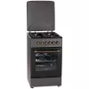 Gas-/Elektroherd MPM MPM-56-KRM-13, 4 Kochzonen, elektrischer Backofen 58 L, mechanische Drehknöpfe, schwarz