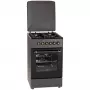 Gas-/Elektroherd MPM MPM-56-KRM-13, 4 Kochzonen, elektrischer Backofen 58 L, mechanische Drehknöpfe, schwarz