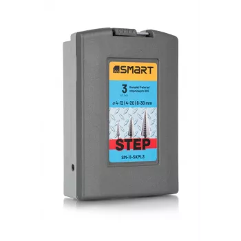 Smart Stufenbohrer-Set, HSS, 3 Stk., 4-12 / 4-20 / 6-30 mm, SM-11-SKPL3