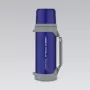 Isolierflasche Maestro MR-1631 1,5 l Blau/Grau, 24 h Wärmespeicherung, mit Deckel, Tasse und Griff