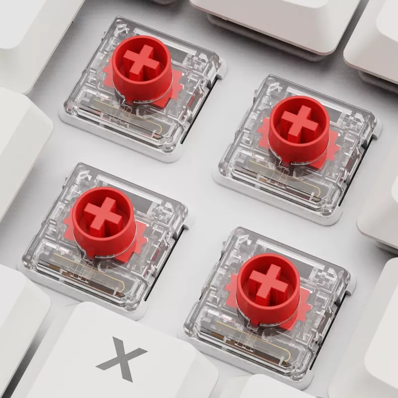 Sharkoon PureWriter W65 kabellose Tastatur, QWERTZ Deutsch, Weiß, Kailh Choc V2 Red