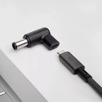 Akyga AK-ND-C08 Ladeadapter USB-C auf DC 7,4 x 5,0 mm + Pin für Notebooks, 18,5-20 V, 100 W, für Dell