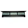 Digitus DN-91524U-EC 19" 24-Port Cat5e U/UTP Patchpanel, 1U, mit Kabelführung, Schwarz