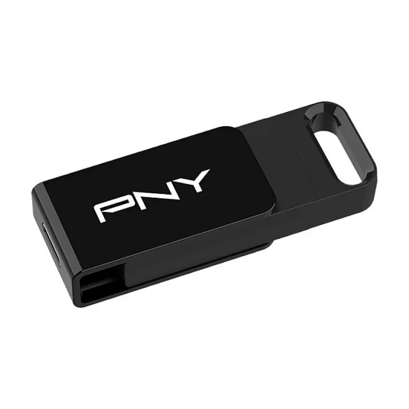 PNY Elite, 128 GB, USB Typ-C, 3.2 Gen 1 (3.1 Gen 1), 120 MB/s, Dia, Schwarz