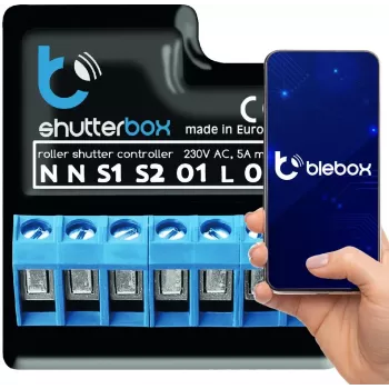 Shutter control blebox shutterBox Schwarz