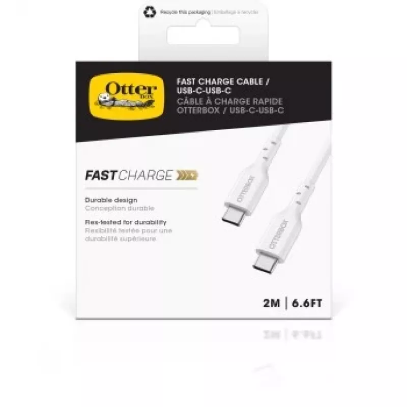 USB-C-auf-USB-C-Kabel OTTERBOX 78-81360 — 24-polig, USB 2.0, 3A, 2,0 m, Weiß
