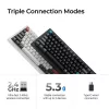 Mechanische 75%-Tastatur Keychron Q1 Ultra 8K – USB + RF Wireless + Bluetooth, RGB, Schwarz