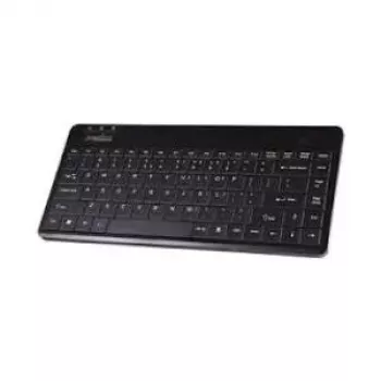 Perixx PERIBOARD-409 H, DE, Mini-USB-Tastatur, 2 Hubs, schwarz