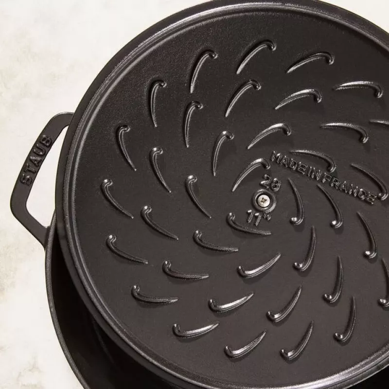 Staub Chistera 40511-472-0 Bräter 28 cm, rund, Gusseisen, 3,7 l, schwarz