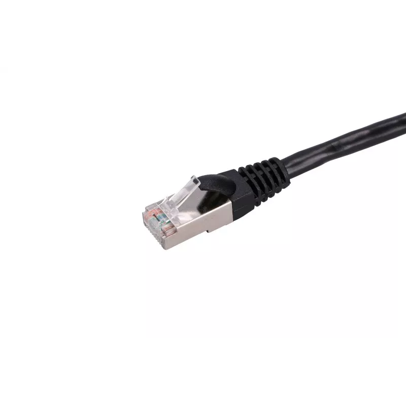 LAN-Patchkabel Extralink Cat5e FTP 5 m, Kupfer-Twisted-Pair, RJ-45–RJ-45, schwarz