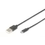 Assmann USB-Verbindungskabel, Typ A - Micro B, M/M, 1,0 m, USB 2.0 kompatibel, UL, schwarz (AK-300127-010-S)