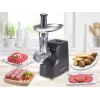 Beper P102ROB200 elektrischer Fleischwolf mit Tomatenpresse, 1200 W, Schwarz