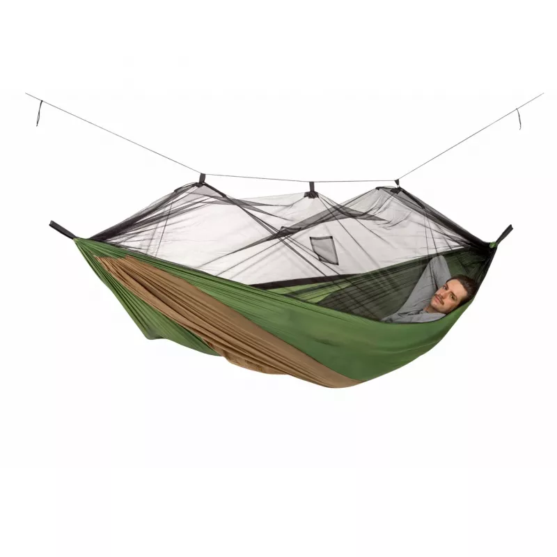 Adventure Moskito Hammock Thermo AZ-1030430, Camping-Hängematte Grün/Braun