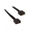 Akasa AK-CBLD01-50BK LED-Strip-Verlängerungskabel, 50 cm, Schwarz