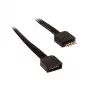 Akasa AK-CBLD01-50BK LED-Strip-Verlängerungskabel, 50 cm, Schwarz