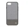 Tellur Kunstleder-Hülle Glitter II TLL121184 für Apple iPhone 7/8, 11,9 cm (4,7 Zoll), Silber