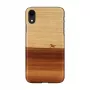 Handyhülle man and wood für iPhone XR — Schwarz, schützende Soft-Shell