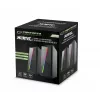 Esperanza EGS106 Rainbow Nortec 2.0 Lautsprecher, 6 W (2x3 W), USB-Stromversorgung, 3,5-mm-Miniklinke, RGB-LED, schwarz