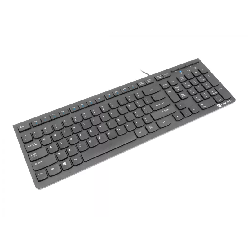 Natec Discus 2 - Tastatur - QWERTY - US - Schwarz - Tastatur - US-Englisch - Schwarz