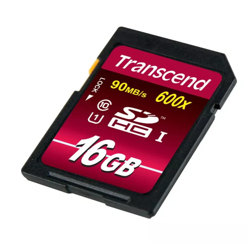 Flash-Speicher Transcend 16GB SDHC Class 10 UHS-I 600x TS16GSDHC10U1