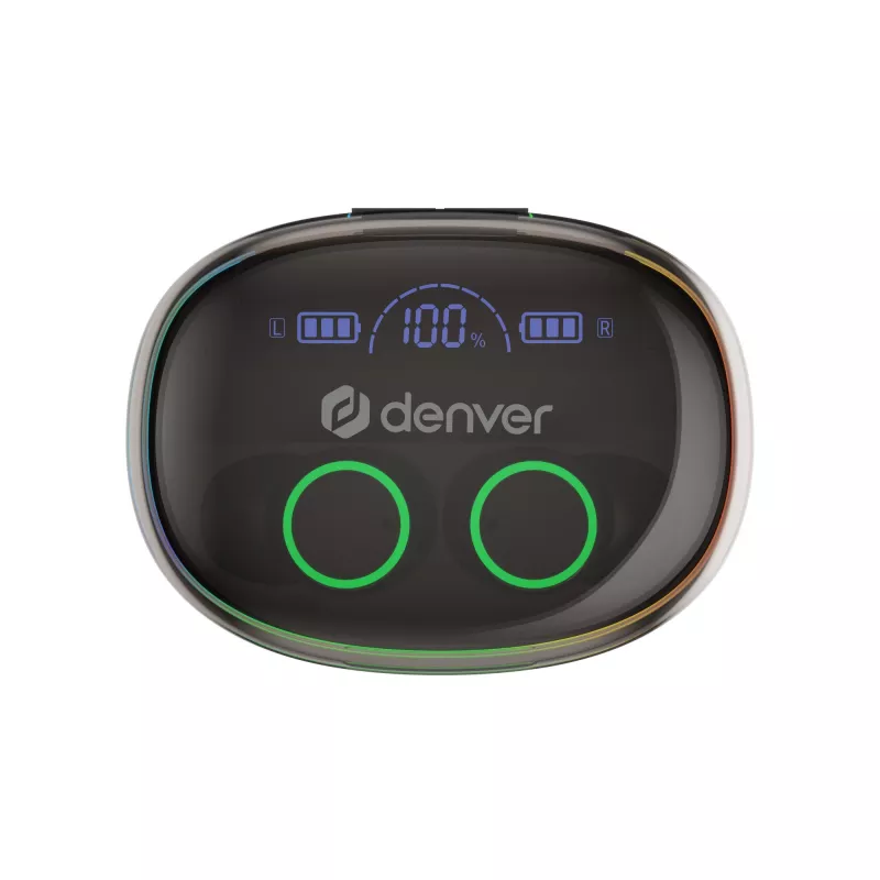 Denver TWE-55B True Wireless Bluetooth-Ohrhörer, Schwarz