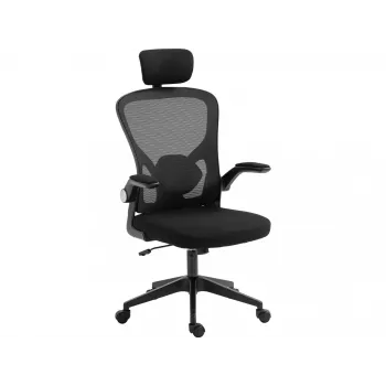 Gaming-Stuhl Sandberg ErgoFusion Basic Gepolsterte Sitzfläche Mesh-Rückenlehne Schwarz
