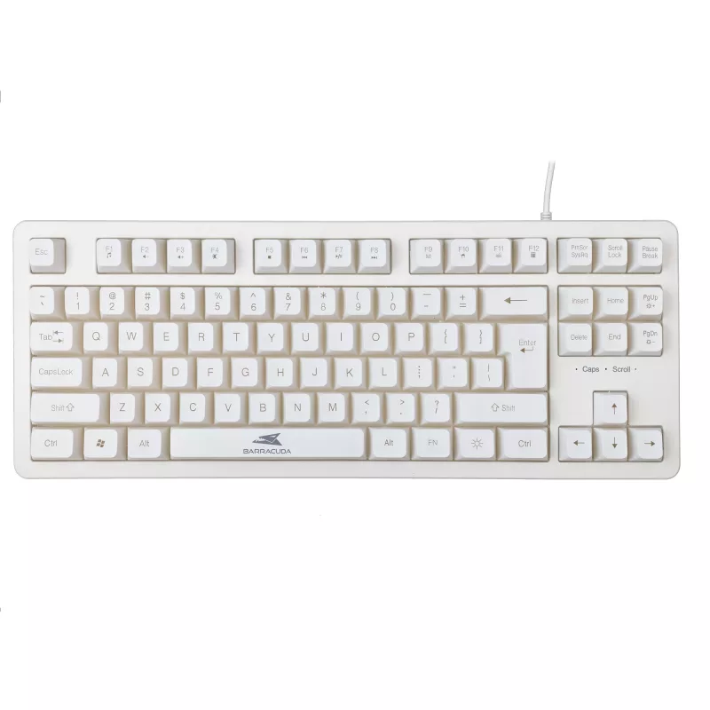 Baracuda Krill weiße Membran-Gaming-Tastatur KRILL-W, US, USB