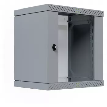 EFB Elektronik 19 Wandgehäuse X-Rack mit Glastür 400-600mm grau - Wandgehäuse (WGX-1206GR.G1)
