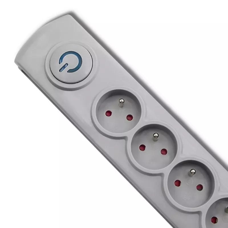 Überspannungsschutz Qoltec 50272 Grau 5 AC-Steckdosen 230V 3m