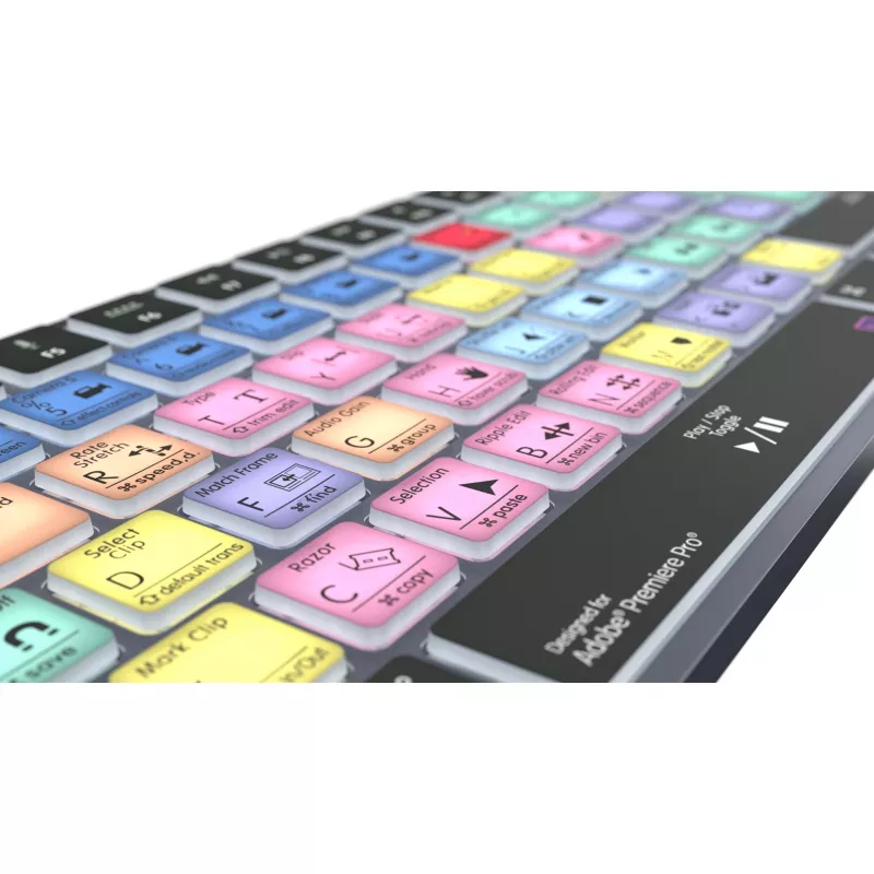 Logickeyboard LKB-PPROCC-TM-UK Adobe Premiere Pro CC Titan Tastatur, UK-Layout, Mac