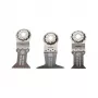 FEIN E-Cut Combo Starlock WOOD & METAL Sägeblatt-Set 35222967100, 3 Tauchsägeblätter (Long-Life 50 x 35 mm und 50 x 65 mm, Universal 55 x 44 mm), Starlock-Aufnahme