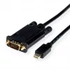 ROLINE 11.04.5978 Videokabel-Adapter 3 m Mini DisplayPort VGA (D-Sub) Schwarz (11.04.5978)