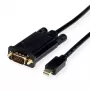 ROLINE 11.04.5978 Videokabel-Adapter 3 m Mini DisplayPort VGA (D-Sub) Schwarz (11.04.5978)