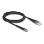 DELOCK USB-Kabel USB 2.0 2 m USB A USB C Schwarz 81122