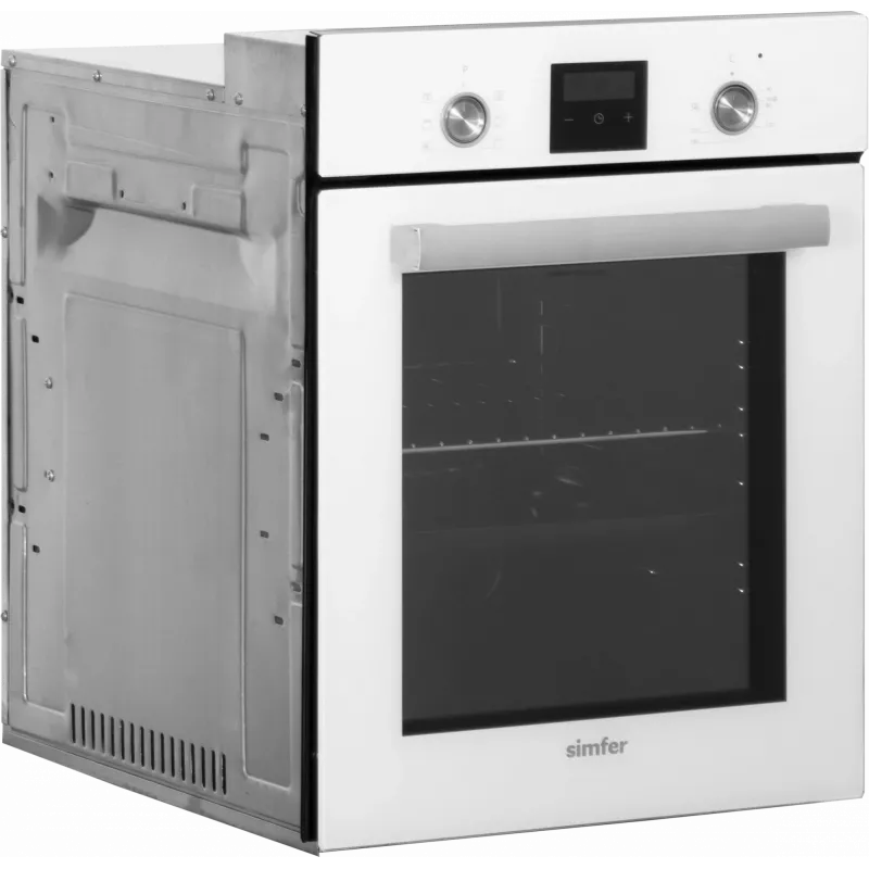 Einbau-Backofen SIMFER 4207DERBB.1 — 47 L, multifunktional, manuelle Steuerung, 45 cm, weiß