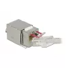 Delock 86404 Keystone-Modul RJ45 Secure Cat.6 auf LSA, Weiß