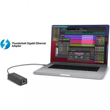 Sonnet Thunderbolt AVB Gigabit Ethernet Adapter für Macs, Schwarz