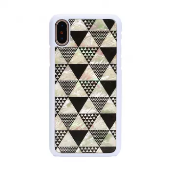 iKins Pyramid Hülle für iPhone XS/X, Weiß, K1623H