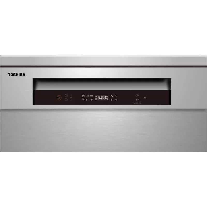 Toshiba DW-14F5EE(S)-PL freistehender Geschirrspüler, 60 cm, 14 Maßgedecke, Silber