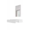Schminktisch mit Spiegel cama meble PAFOS 80×41,6×100 cm, weiß matt, MDF-Rahmen, 1 Schublade
