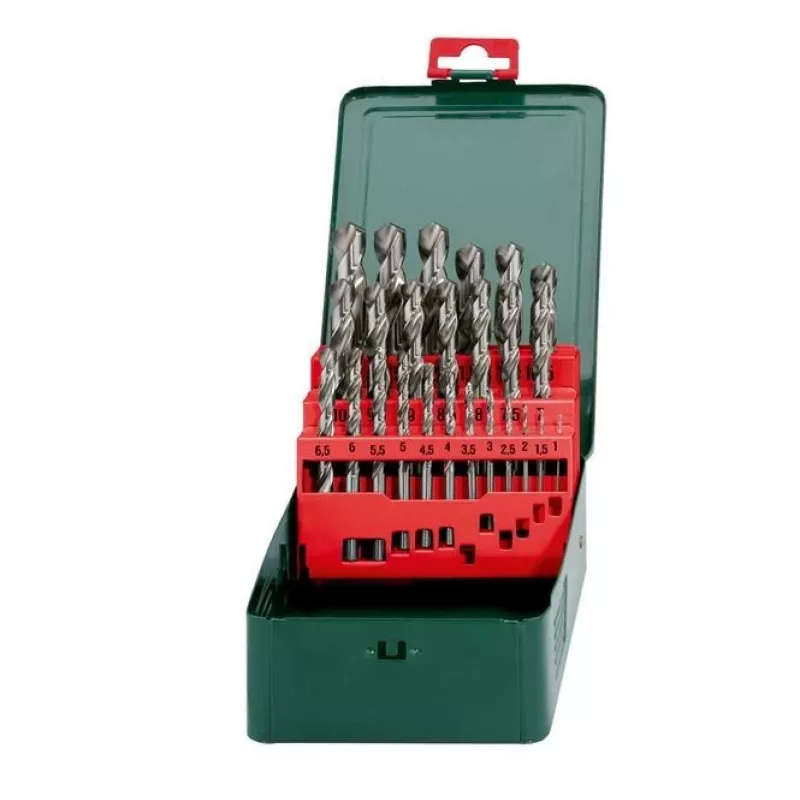 Metabo HSS Metall-Spiralbohrer-Set, 25-teilig, 1-13 mm, DIN 338 (627154000)