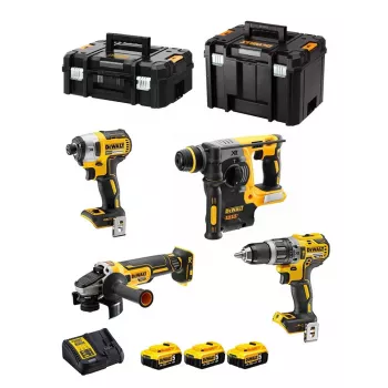 DeWalt DCK422P3T-QW 18-V-Kombipack, 3x 5-Ah-Akku