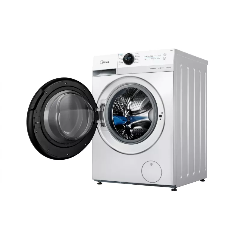 Waschmaschine Midea MF200W80WB/W-HR, Frontlader, 8 kg, 1400 U/min, LCD, Dampf, 60 cm Breite