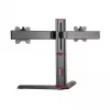 White Shark GMS-3202 RHAMSES-II Dual-Monitor-Tischhalterung, 17-27 Zoll, 2x7 kg, VESA 75x75/100x100