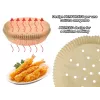 Beper C103ACC001 Backpapier-Einlagen für Heißluftfritteuse, 20 cm, 100 Stk.
