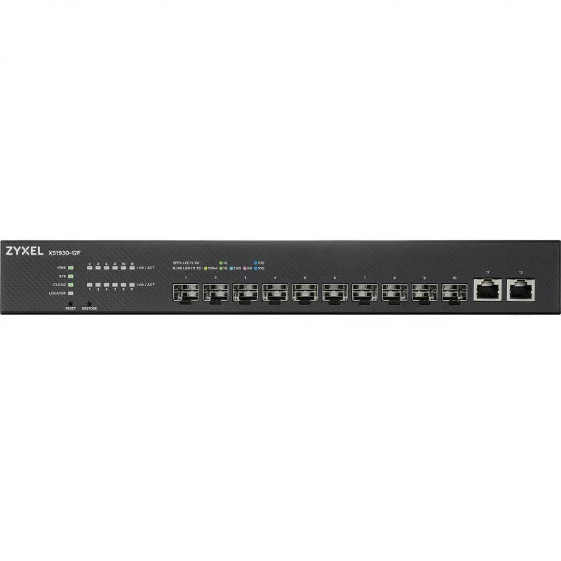 Zyxel XS1930-12F-ZZ0101F Netzwerk-Switch Managed L2/L3 Schwarz