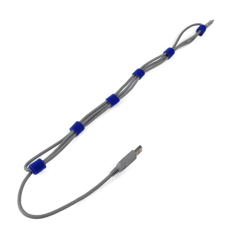 LABEL THE CABLE LTC PRO Roll Strap, doppelseitiges Klettband, 25 m gelb