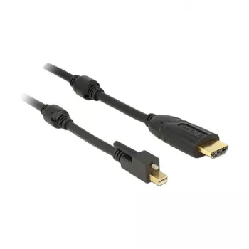 Videokabel-Adapter DeLOCK 83731 Mini DisplayPort auf HDMI 3m Schwarz